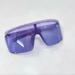 Steven Madden Big oversized frame Ski Sunglasses purple lavender shield … Sporty Shield Sunglasses Oversized Square Semi-Rimless Green  main image 4